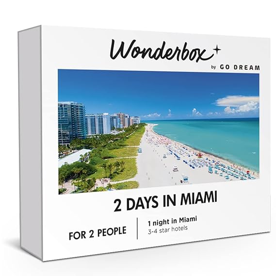 Wonderbox - Experience Gift - 2 Days in Miami 1 Hotel Night for 2 People