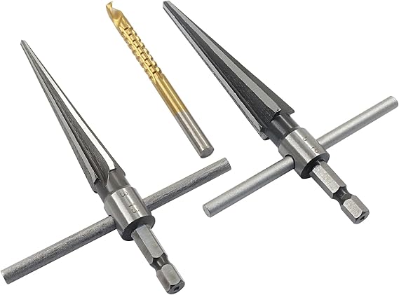T Handle Tapered Reamer Set, 1/8"-1/2" and 3/16"-5/8"