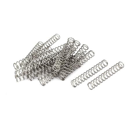 uxcell 20Pcs Compression Spring,304 Stainless Steel 8mmOD,0.8mmWD,50mmFL