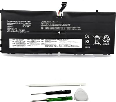 L16L4P91 Laptop Battery Replacement for Lenovo ThinkPad X1 Tablet GEN 3 3rd Gen 2018 Series SB10K97599 01AV454 L16M4P91 01AV453