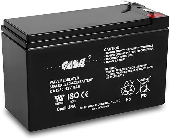 Casil 12V 8Ah Replacement Battery Compatible with GT12080-HG FiOS Systems