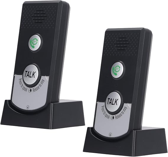 Pilipane Wireless Intercom Doorbell, Two Way Voice Intercomunicador, 2 Way Voice Super Long Range Wireless Intercomunicador Waterproof Intercom Doorbell System Unit for Home Elderly
