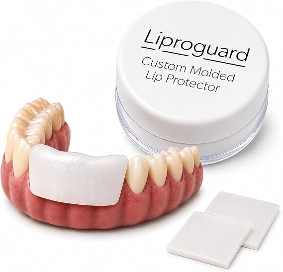 Liprotek Liproguard Custom Fitting Lip Protector for Woodwind Players | Custom moldable fit, thin comfortable barrier, reusable and remoldable, includes 2 pieces and storage case