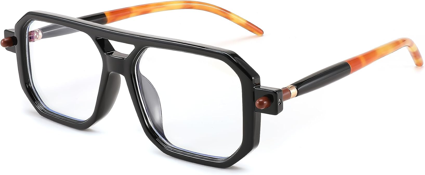 FEISEDY Vintage Square Blue Light Blocking Reading Glasses Women Men B0090