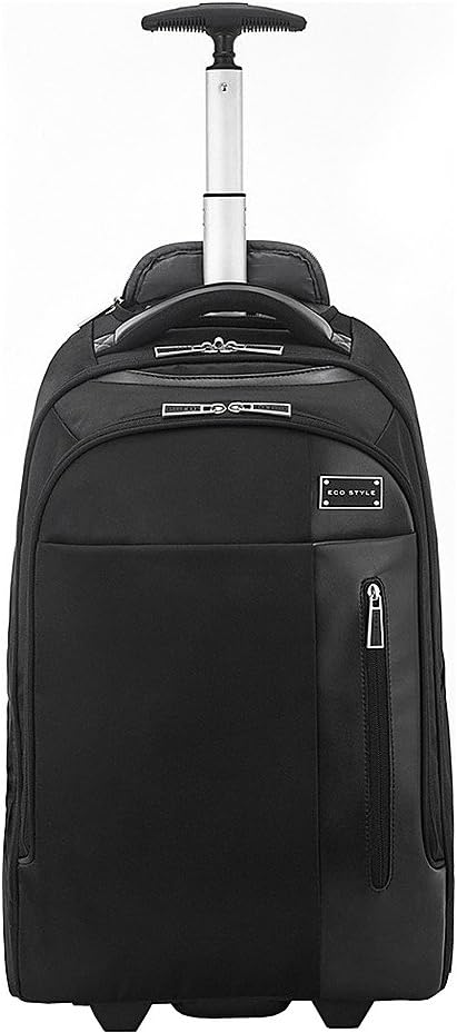 ECO Style Tech Exec Carrying Case (Rolling Backpack) for 17.3" Notebook - Black