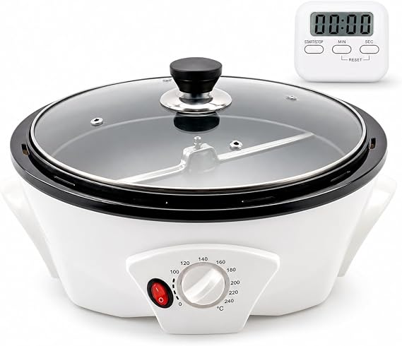 500g Coffee Bean Roaster Machine with Timer, 110V
