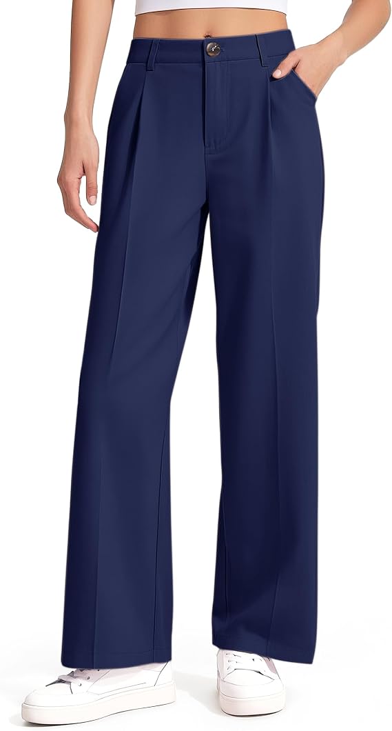 Girls Dress Pants Wide Leg Uniform Pants for Girls Preppy Clothes