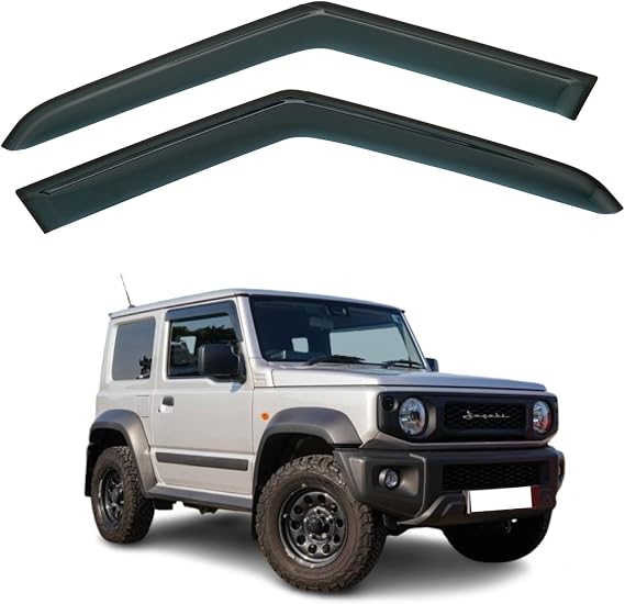 Set Of 2 STICK-ON Wind Deflectors Compatible with SUZUKI JIMNY MK4 2-door 2019 2020 2021 2022 2023 2024 2025 Models.