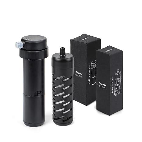 Greeshow Cartridge Kit, Pre-Filter Element and Internal Filter, Water Replacement for GS-2811, Easy to Replace, Black