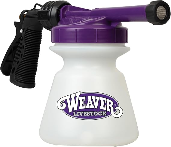 Weaver Livestock Foamer Set, Cattle Shampoo Foamer with Lid, Spray Nozzle, Easy Hose Connection End, Livestock Shampoo Sprayer for Goats, Sheep, Swine