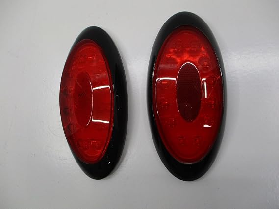 C2W Turn, Brake and Tail Lights for RV, Camper and Trailer, 8 inch, Oval