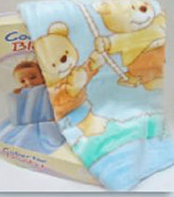 Blanket Fuzzy Plush Spanish Multi Color Blue, Pink, Beige (110x140, Blue)