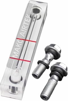 Oil Liquid Level Gauge Indicator Vernier for Screw Air Compressor (40mm)