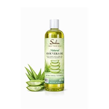 SULU ORGANICS Pure Cold Pressed Unrefined All Natural Aloe Vera Oil (8 oz)