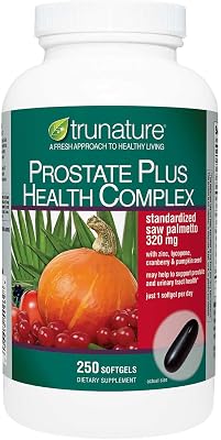 Generic Tru-Nature Prostate Plus Health Complex, 250 Softgels Bundle | Saw Palmetto with Zinc, Lycopene and Pumpkin Seed | 250 Day Supply