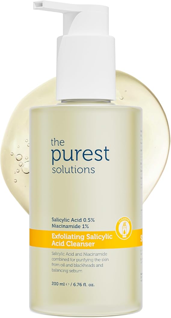The Purest Solutions Exfoliating Salicylic Acid Cleanser 0.5% Salicylic Acid, 1% Niacinamide