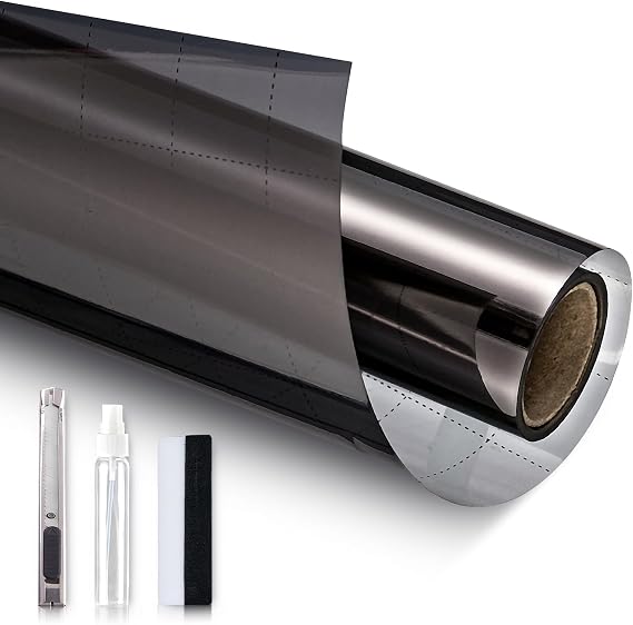 One Way Reflective Privacy Window Film,Window Tint with 3 Install Tool