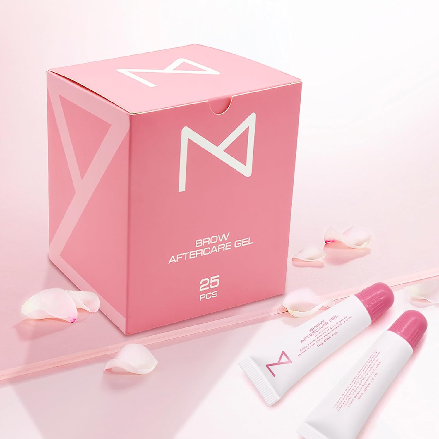 M - PACK OF 25 Brow Eyebrows Aftercare Gel Ointment For Microblading, Powder Brows & Permanent Make Up Procedure - Anti-Inflammatory, Better Pigment Retention 10g0.34 fl oz
