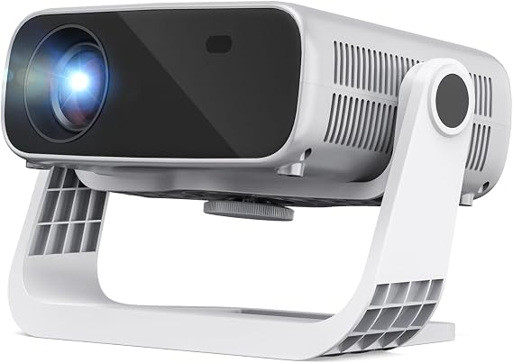 Projector with WiFi and Bluetooth, Wielio 2025 New Smart Projector Auto Keystone 680ANSI Native 1080P 4K Support Video Projector Portable Outdoor Indoor Mini Projector With Built-in App