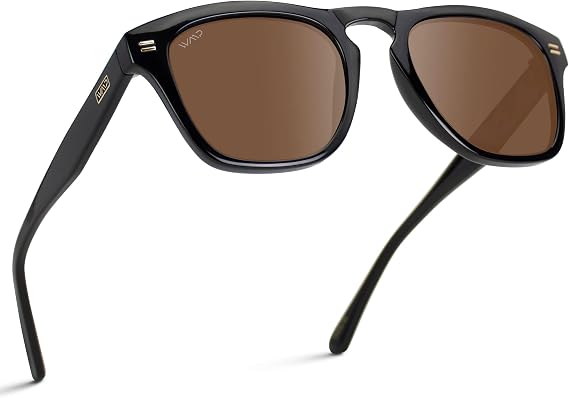 WearMe Pro Dash Men's Rectangular Sunglasses, Retro Everyday Style, UV400