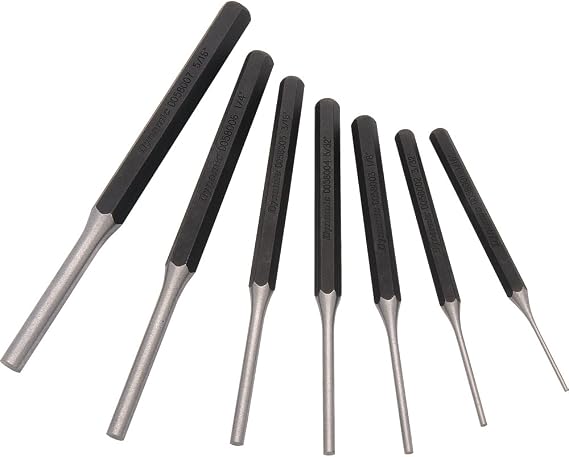 Dynamic Tools D058200 Pin Punch Set (7 Piece), 1/16" to 5/16"