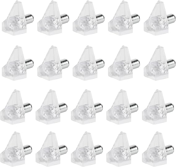 20-Pack 5 Millimeters Shelf Support Pegs, Tool-Free Cabinet