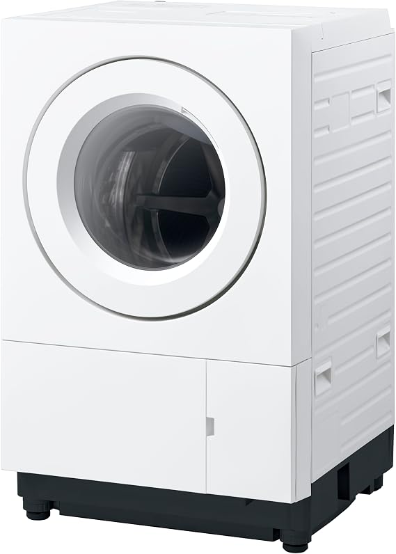 Panasonic NA-SD10UAL-W Drum-Type Washer/Dryer, Width 23.6 inches 60 cm, Washing 22.0 lbs 10 kg/Drying 11.0 lbs 5 kg, Left Opening, Matte White, Automatic Liquid Detergent and Fabric Softener