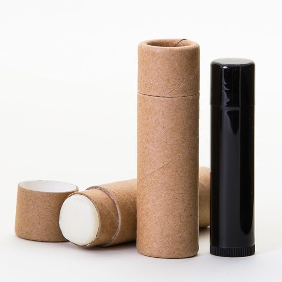 1/3 OZ Kraft Paperboard Lip Balm/Salve/Cosmetic/Lotion Tubes x500