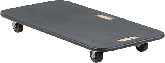Vestil FWD-1836-3R Fiber Wood Dolly with Rubber Casters 45 In. x 45 In. x 39 In. 18 In. x 36 In. 700 Lb. Capacity Black