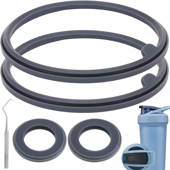5PCS Shaker Bottle Gasket Replacement Parts for BlenderBottle Strada Shaker Cup Insulated Stainless Steel Water Bottle，for Blender Bottle Strada Protein Shakes Bottle 24/25/28OZ（Flip lid）