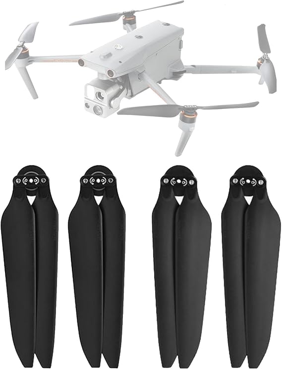 Replacement Low-Noise Propellers Compatible for Autel Robotics EVO Max 4T Drone Propellers Blades Quick Release Foldable Wings Quadcopter Accessories