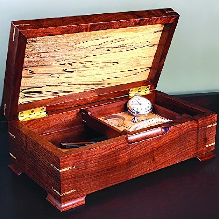 WOODCRAFT Project Paper Plan to Build KeepsakeJewelry Box - Material Not Included
