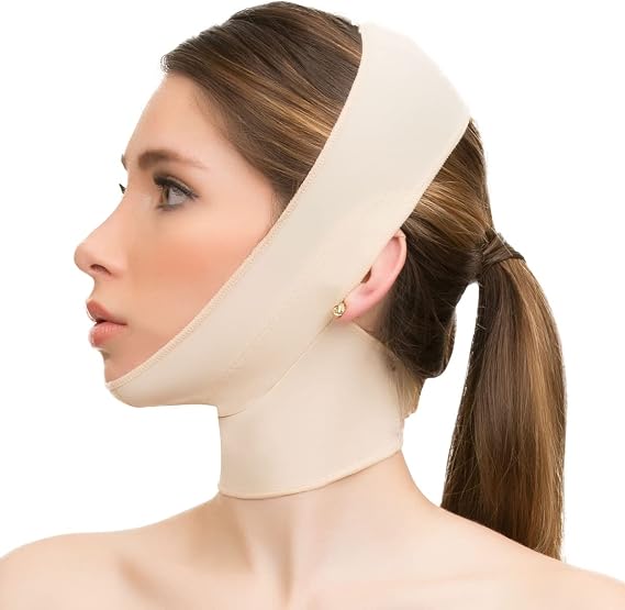 Isavela FA02 Chin Strap With Medium Neck Support-Medium-Beige