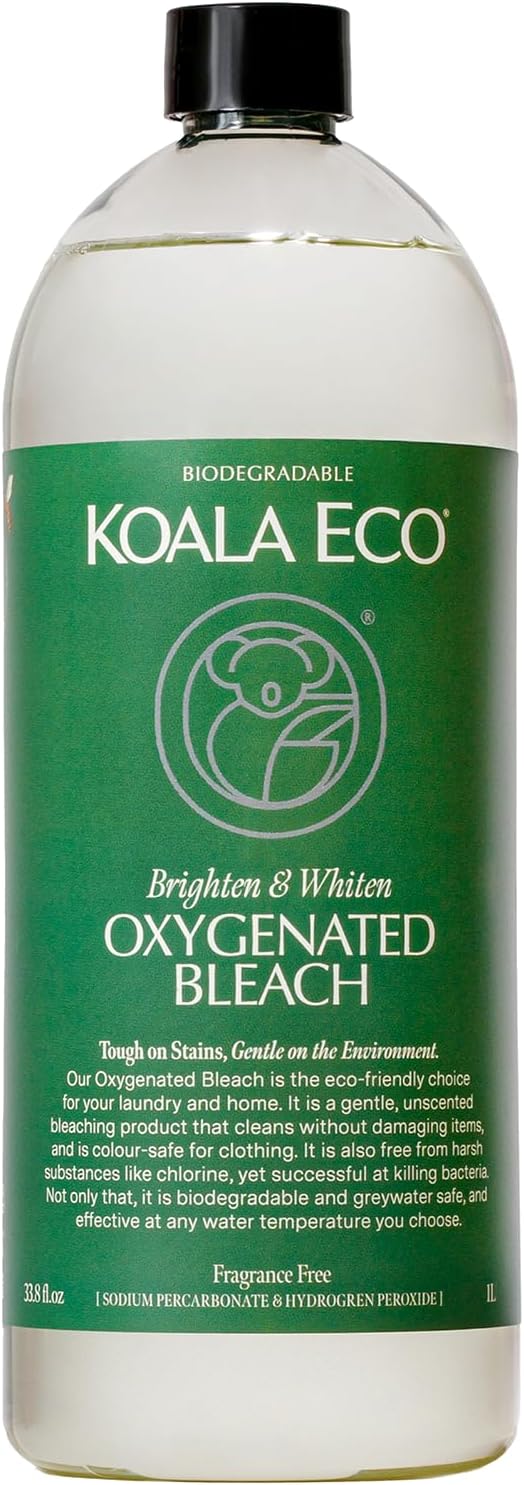 Koala Eco Oxygenated Hydrogen Peroxide Laundry Whitener for Home, 34oz