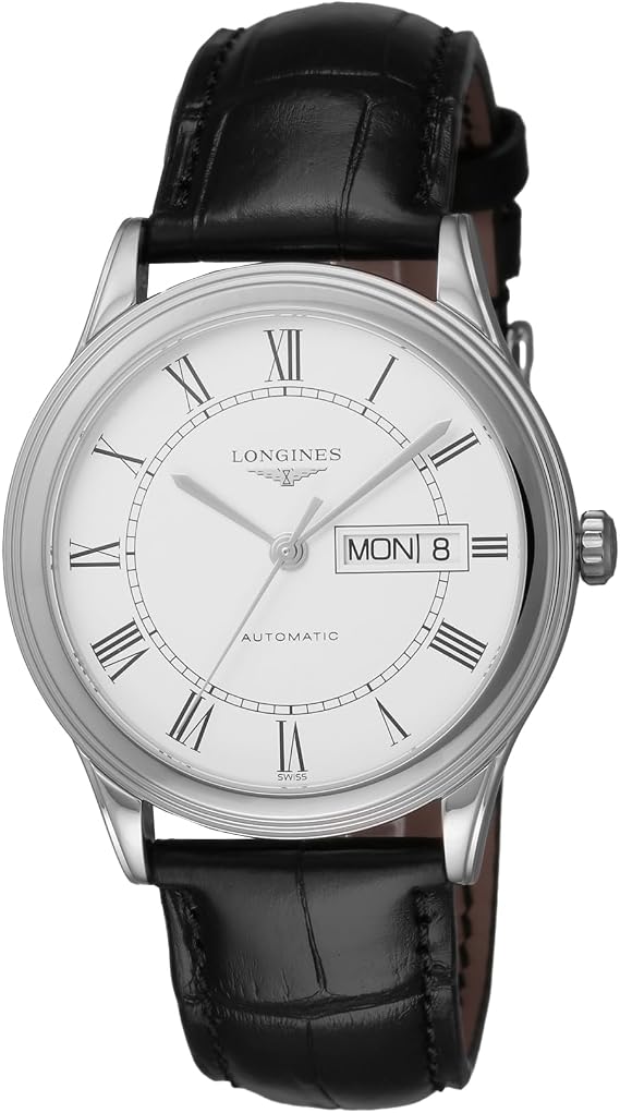 Longines FLAGSHIP Men's Wristwatch L4.899.4.21.2 Automatic Daily Life Waterproof Sapphire Glass Silver Dial Stainless Steel