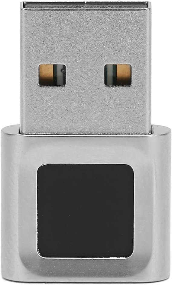 USB Fingerprint Reader, Mini Fingerprint Scanner Window Hello Biometric Finger Print Reader Sensor for PC Laptop Computer, 360 Degrees Touch Fast Matching