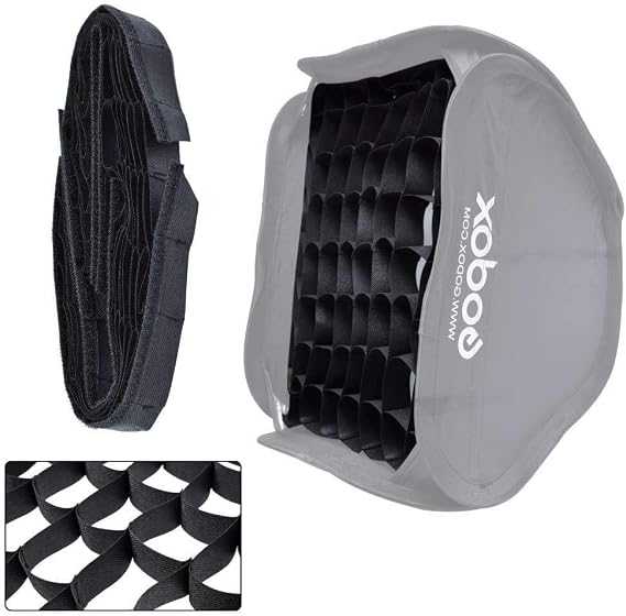 Fotoconic 40x40cm / 15.7x15.7 inches Honeycomb Grid Compatible for Godox Softbox Studio Flash Lighting [Grid Only]