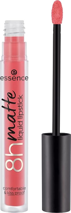 essence cosmetics | 8h Matte Liquid Lipstick | Highly Pigmented with Smudge-proof Finish | Vegan & Cruelty Free (Fiery Red)