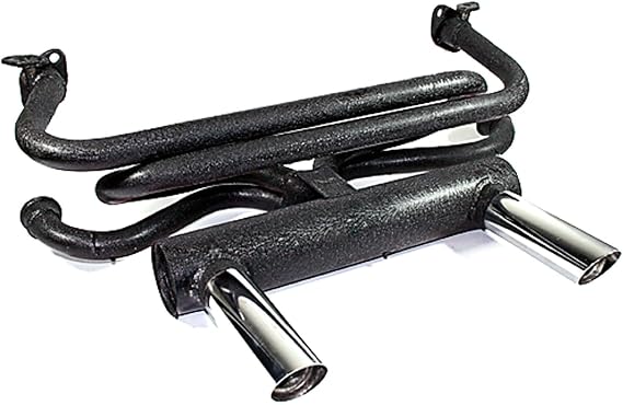 IAP Performance VWM001468B Performance Header and Muffler Combination Compatible with Select Volkswagen Type 1 Beetle 1966-1972, Karmann Ghia 1966-1972
