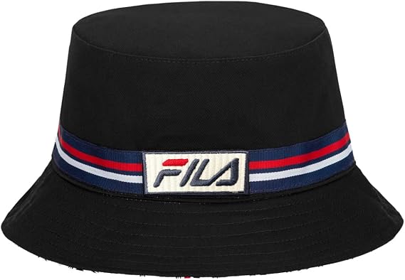 Fila Unisex Speed Logo Reversible Bucket Hat (Black)
