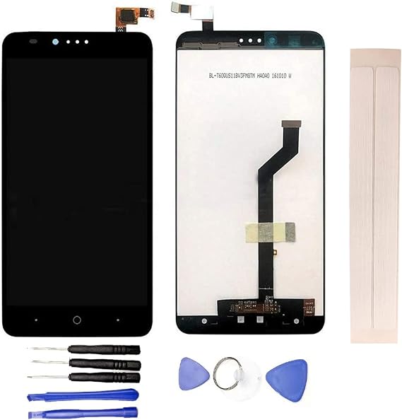 LCD Display & Replacement Touch Screen Digitizer Assembly with Free Tools for Z-TE Zmax Pro Z981 Black Without Frame