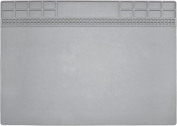 Soldering Mat, Silicone Repair Mat, Heat Resistant 932F Solder Mat for Solder Station13.8'' x 9.8''Heat Resistant Repair Mat Non-Slip Large Silicone Mat for Soldering Iron