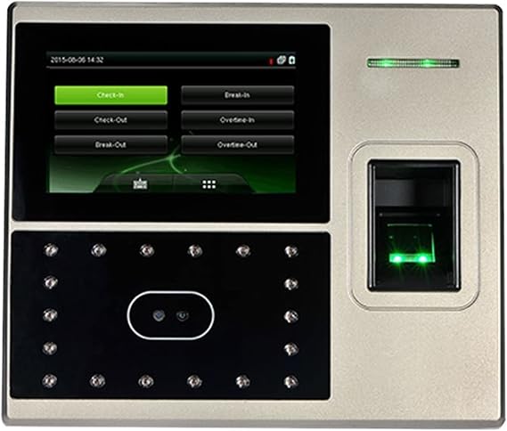 Biometric Employee Attendance Machine UFace800 Linux System TCP/IP Biometric Fingerpint Face Facial Recognition Time Attendance System Recorder Employee Machine for Small,Uface800-Other