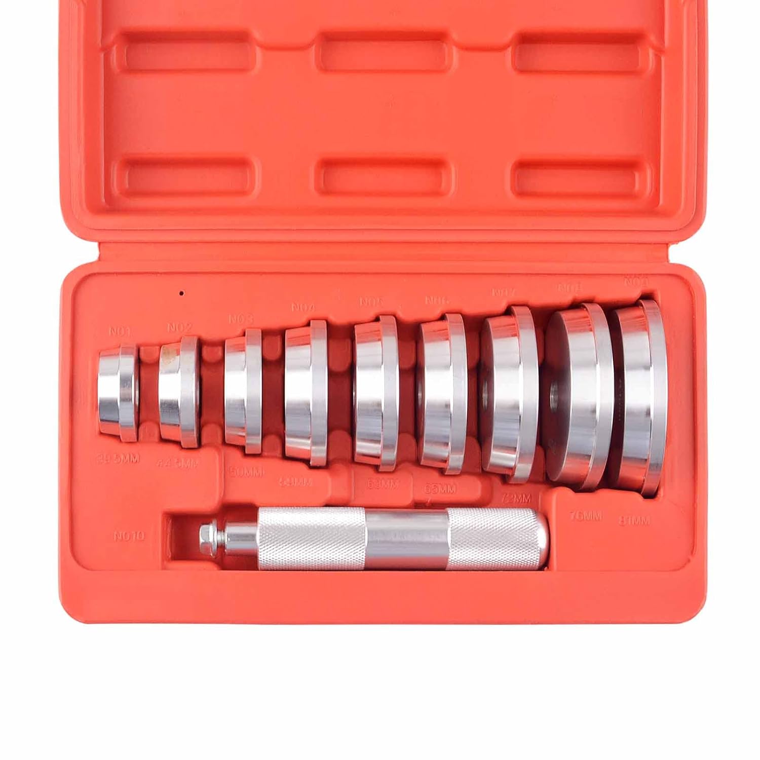 DAYUAN Bearing Tool Set, 11 Piece Aluminum Bushing & Seal Driver Kit for Automotive Wheel Bearings, Master Universal Kit with Carrying Case