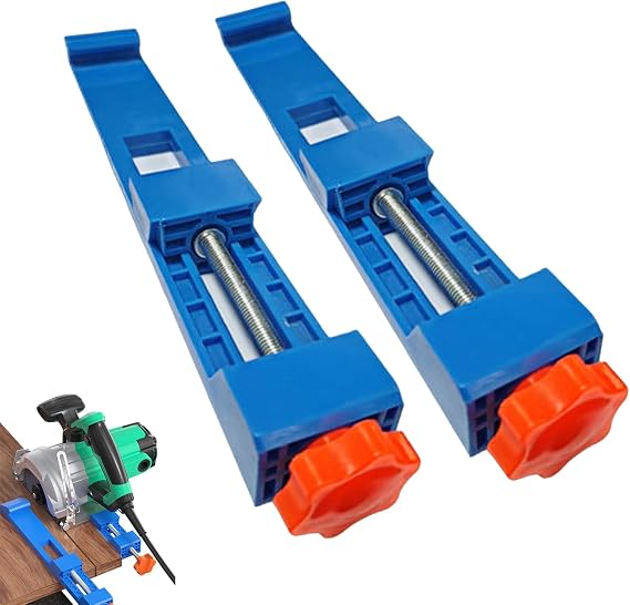 Circular Saw Guide Rail - TRACOMPAN 2Pcs Adjustable Cutting Machine Base Guide for Precision Woodworking Cuts | Electric Circular Saw Milling Positioning Clamp | Cutting Positioning Tool