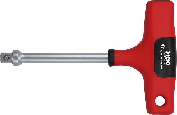Felo T-Handle with 3/8" Square Drive, Assorted Colors