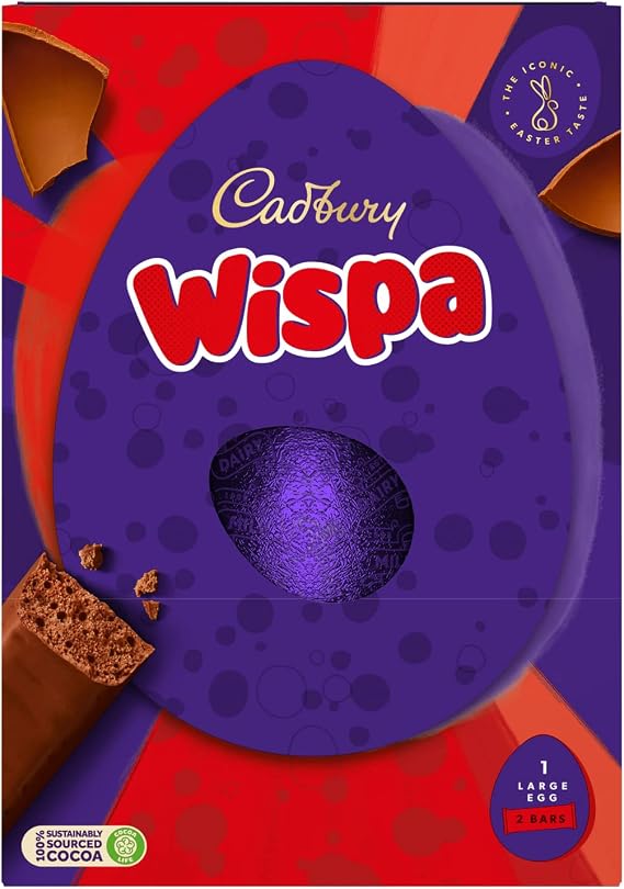 Cadbury Wispa Large Chocolate Easter Egg, 224 g