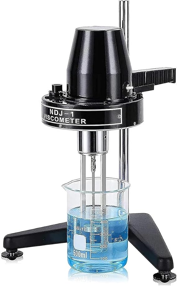 Digital Rotary Viscometer, Lab Rotational Viscosity Meter 10-100,000mPas, Fluidimeter Meter Newton Liquid Viscometer
