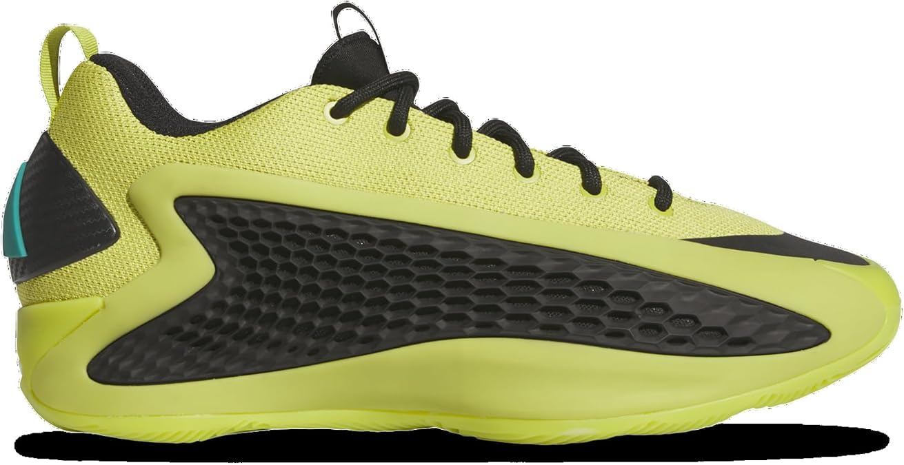 adidas Mens Anthony Edwards 1 Low Sneakers Shoes - Green, Yellow
