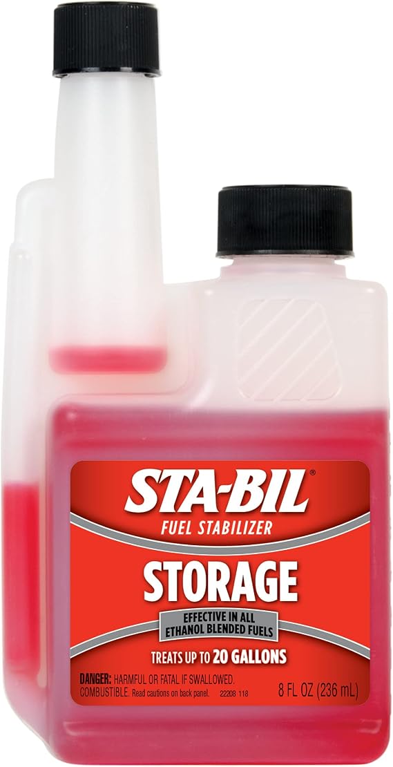 STA-BIL Storage Fuel Stabilizer, 8 oz 12-Pack | Keeps fuel fresh for up to 24 months during storage and helps protect against corrosion and ethanol damage.